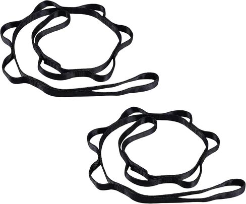 2pcs safety daisy chain, multi-ring adjustable nylon strap rope yoga pilates stretch band in Saudi Arabia