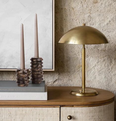 HofferRuffer Travertine Candlestick Holders, Set of 2 Natural Stone Candle Holder Decorative Candle Stands for Wedding, Dinning, Party, Table Centerpieces, Fits 3/4'' Thick Candles (Cream White) in Kuwait