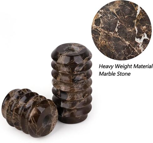 HofferRuffer Travertine Candlestick Holders, Set of 2 Natural Stone Candle Holder Decorative Candle Stands for Wedding, Dinning, Party, Table Centerpieces, Fits 3/4'' Thick Candles (Cream White) in Kuwait
