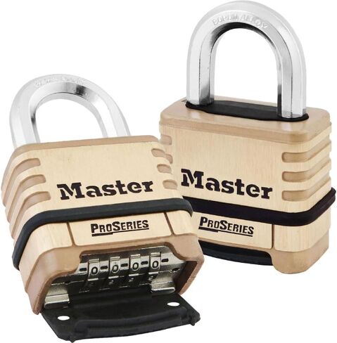 MasterLock 1175D 2-1/4 in. (57mm) ProSeries Brass Resettable Combination Padlock in Saudi Arabia