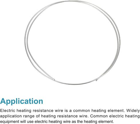 MECCANIXITY 2pcs 9 Gauge Nichrome 80 Cr20Ni80 Heating Resistance Wire 3.3ft High Temperature for Electronic Components Repairing in Saudi Arabia