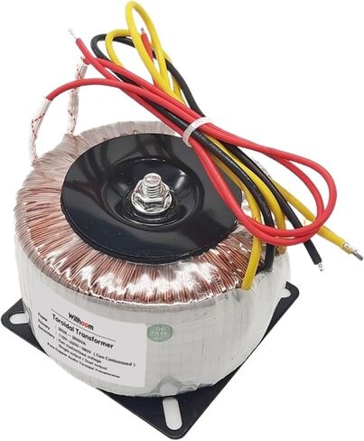 50W Toridal Transformer Dual Output 3Wires 9V-0-9V/12V-0-12V/24V-0-24V Amplifier Amber Amplifier INPUT 220V 110V RING (الإدخال 220V ، 6V-0-6V) in Kuwait