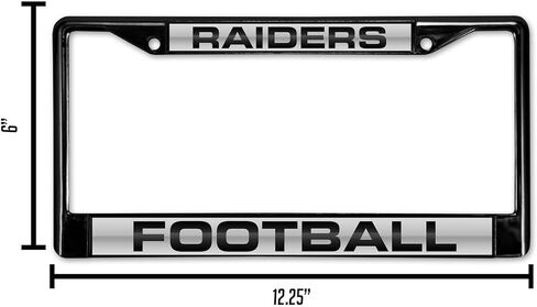 RICO Industries NFL LASER LASER QUARD LASTRAND CHROME PLATE FRAME in Saudi Arabia