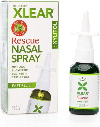 XLEAR Nasal Spray (Pack of 2) with Xylitol, Saline, Purified Water and Grapefruit Seed Extract, for Optimal Health to Cleanse Sinuses and Nasal Passages, Use as Often as Needed, 1.5 fl. oz. in Saudi Arabia