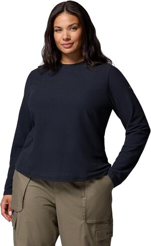 Columbia Women's Brea Falls Grid Crew Long Sleeve in Saudi Arabia