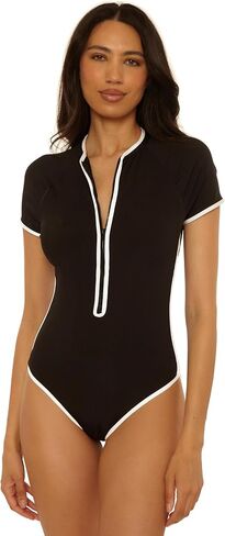 Trina Turk Women's Triumph Paddlesuit One Piece Swimsuit, Bathing Suits in Saudi Arabia