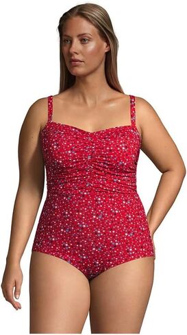 نهاية الأراضي 'Womens Clorine مقاومة الحبيب قطعة واحدة في ملابس السباحة السيطرة على Compass Red Multi Stars بالإضافة إلى 16W in Saudi Arabia