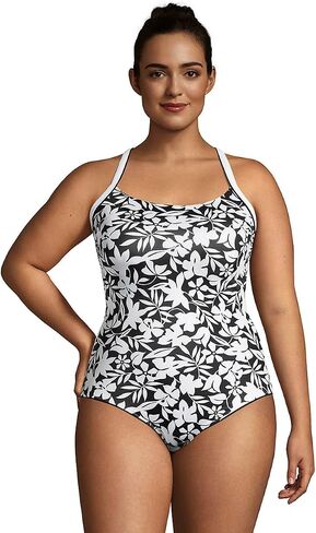Lands 'End Womens Clorine Clorine Reced X-Back قطعة واحدة in Saudi Arabia