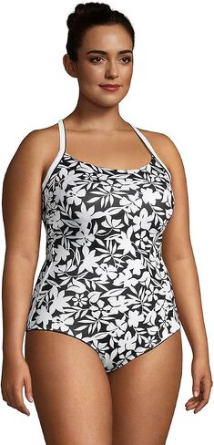 Lands 'End Womens Clorine Clorine Reced X-Back قطعة واحدة in Saudi Arabia