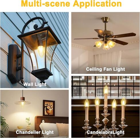 60W متوهج طوربيد طرف ثريا المصابيح الإضاءة -مصابيح إضاءة من أصل 60 واط ، 6 حزمة ، قابلة للذوبان ، قاعدة E26 ، مثالية للثورة ، عشاق السقف والمزيد in Kuwait