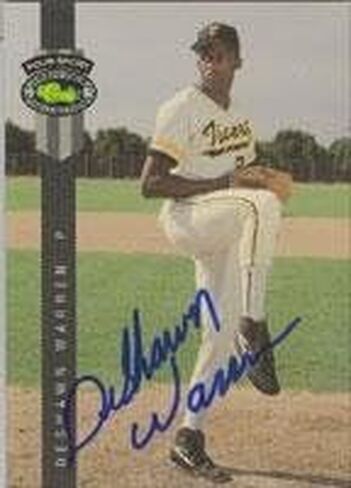 Deshawn Warren California Angels 1992 Classic Draft Pick Collection Autographed Card. This item comes with a certificate of authenticity from Autograph-Sports. Autographed - MLB Autographed Baseball in Saudi Arabia
