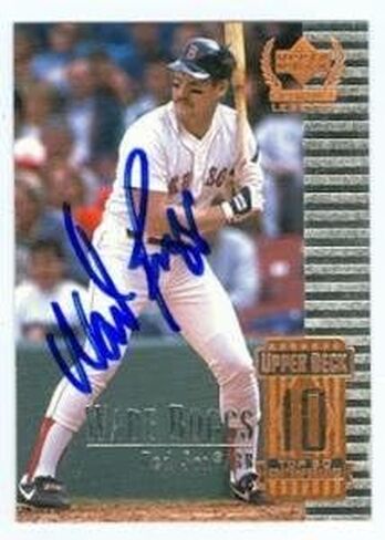 Wade Boggs autographed Baseball Card (Boston Sox) 1999 Upper Deck Century Legends #60 - Autographed Baseball Cards in Saudi Arabia