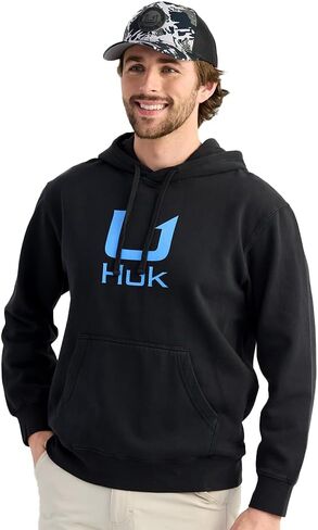 Huk Men's Cotton Fleece Hoodie ، Sweatshirt Swyshirt ناعم ، دافئ ، مريح ، in Saudi Arabia