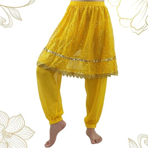 MUNAFIE Belly Dance Pants and Skirt for Fancy Dress Party Outfit Comfortable and Stylish Dancewear for Women Blue in Kuwait