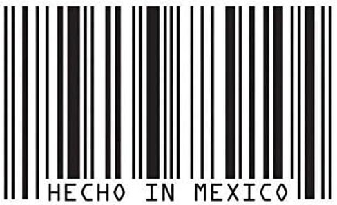 Made in Mexico Barcode Sticker Decal Vinyl JDM UPC Mexican Hecho en 5" Bumper Locker Laptop Window - Sticks to Any Surface in Saudi Arabia