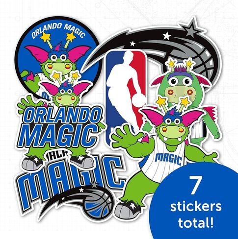 Desert Cactus Orlando Magic NBA مرخص رسميًا ملصقات فينيل شارات محمول زجاجة ماء القرص (Type 2-Mascot) in Kuwait