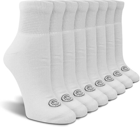 Doctor's Choice Women's Diabetic Socks, Non-Binding, Circulatory, Cushioned, Crew Socks for Swollen Feet, 4 Pack, Grey, Shoe Size 6-10, Diabetic Socks for Women Size 9-11 in Saudi Arabia