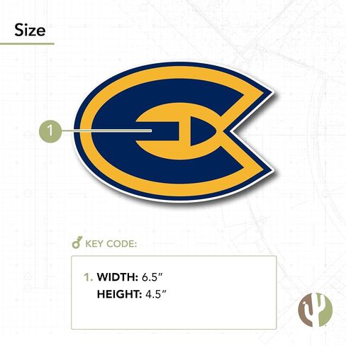 Desert Cactus University of Wisconsin Eau Claire UWEC Blugolds Vinyl Decal Laptop Water Bottle Car Scrapbook Sticker (IND 00001) in Saudi Arabia