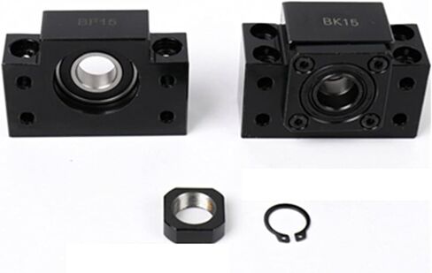 BKBF10/BKBF12/BKBF15/BKBF17BK20BF20/BKBF25/BKBF30/BKBF35 Screw Support Bracket Fixed Linear Bearing for Ball Screw SFU(BF12) in Saudi Arabia