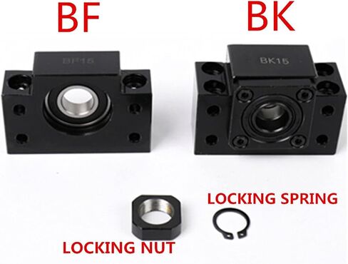 BKBF10/BKBF12/BKBF15/BKBF17BK20BF20/BKBF25/BKBF30/BKBF35 Screw Support Bracket Fixed Linear Bearing for Ball Screw SFU(BF12) in Saudi Arabia