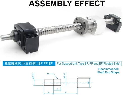 BKBF10/BKBF12/BKBF15/BKBF17BK20BF20/BKBF25/BKBF30/BKBF35 Screw Support Bracket Fixed Linear Bearing for Ball Screw SFU(BF12) in Saudi Arabia