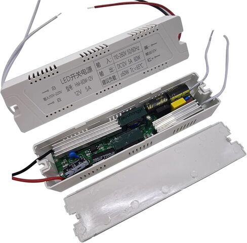 1PCS DC12V إلى 85-265V LED مزود الطاقة LED Dirver 12W 24W 48W 60W 72W محول إضاءة محول لضوء سقف LED (6-10W 600MA) in Saudi Arabia
