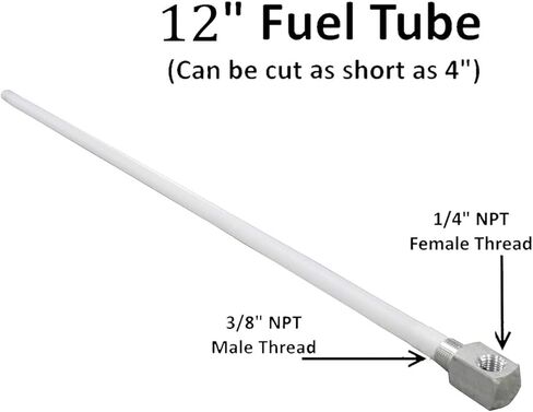Boat Marine Fuel Tank Pickup 12" x 3/8 ID Pickup Tube with 1/4" NPT Aluminum Fitting in Saudi Arabia
