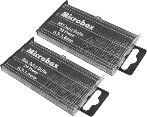 Hordion Micro Drill Bit مجموعة 0.3-1.6 مم ، HSS بتات صغيرة الحفر شانك كامل الأرض تويست تويست أدوات دوارة للحفر in Kuwait