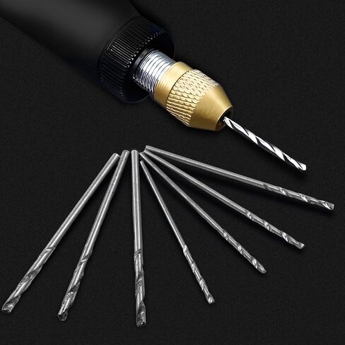 Hordion Micro Drill Bit مجموعة 0.3-1.6 مم ، HSS بتات صغيرة الحفر شانك كامل الأرض تويست تويست أدوات دوارة للحفر in Kuwait