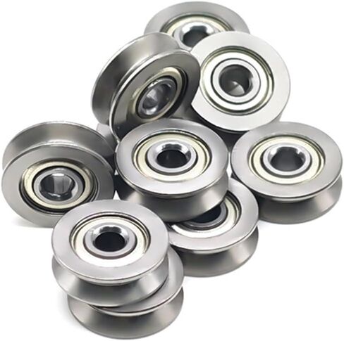 4Pcs V623ZZ 3X12X4mm Stainless Steel Roller Bearing Guide Rail Pulley V-Shaped Bearing in Saudi Arabia
