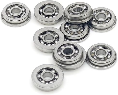 10Pcs MF83OPEN 3x8x2.5mm Flange Bearing Deep Groove Ball Bearing in Saudi Arabia