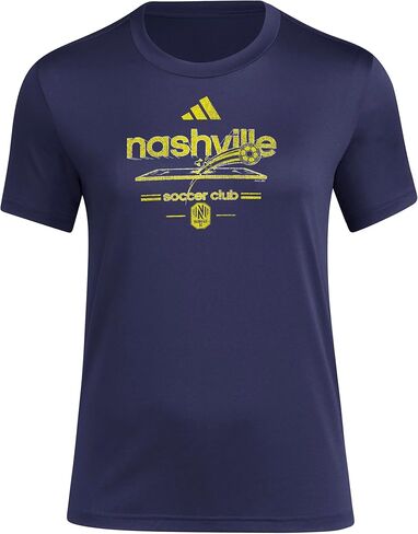 Adidas Women's Nashville SC Vintage World Pre-Game Short Sleeve T-Shirt in Kuwait