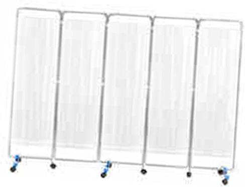 Folding Partition,with 360 Silent Universal Wheels Hospital Screen,for Family Beauty Salon Hospital Clinic(6piece) in Kuwait