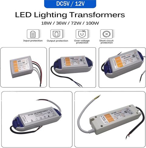LED Power Supply 5Volt Power Adapter 5V 12A 20A 60W 100W 110V 220V AC to DC5V LED Strip Power Supply(5V 20A 100W) in Saudi Arabia