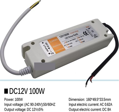 محول إمدادات الطاقة 5V 12V 110V 220V إلى 12V/5V محول الإضاءة 100W 72W 60W 48W 28W in Saudi Arabia