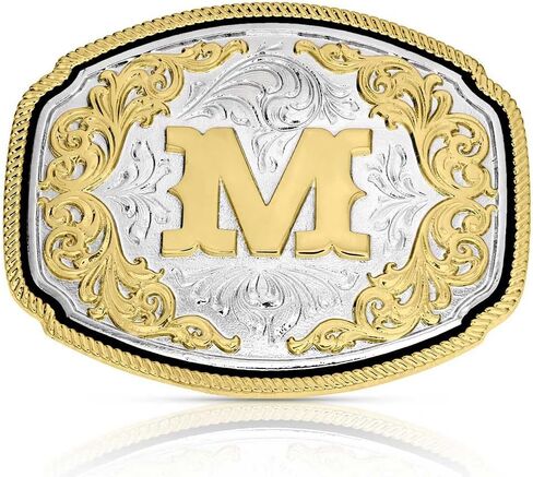 Montana Silversmiths محفورة بالفضة الفضية والذهبية الحبل الأولي الحدود الحدود الحدود الغربية in Saudi Arabia