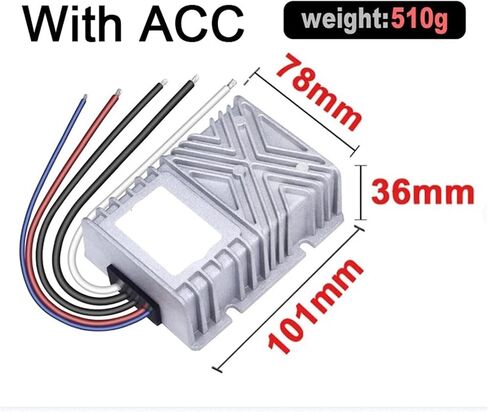 DC DC Buck Converter 12V 24V to 6V Voltage Regulator 40A 50A Step Down Power Supply Transform Module for Car Golf Cart(40A 101Silver Acc) in Saudi Arabia