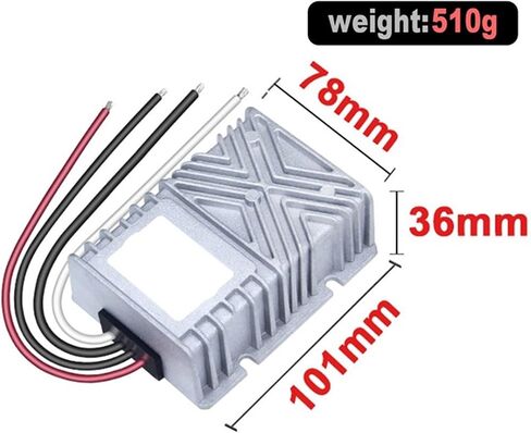 DC DC Buck Converter 12V 24V to 6V Voltage Regulator 40A 50A Step Down Power Supply Transform Module for Car Golf Cart(40A 101Silver Acc) in Saudi Arabia