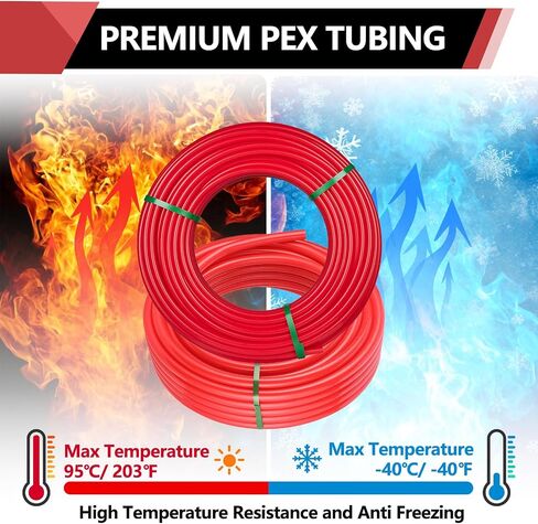 Efield 3/4 بوصة × 100 قدم PEX-B أنبوب/أنابيب (NSF معتمد) اللون الأزرق لتطبيق لخفض الماء الصالحة للشرب مع قاطع الأنابيب ، (A-3) in Saudi Arabia