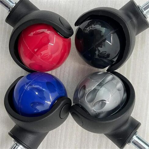 5Pcs 2 Inch Office Chair Quiet Wheel Optional M11 Pole Smooth Gliding Heavy Duty Chair Casters(Black) in Saudi Arabia