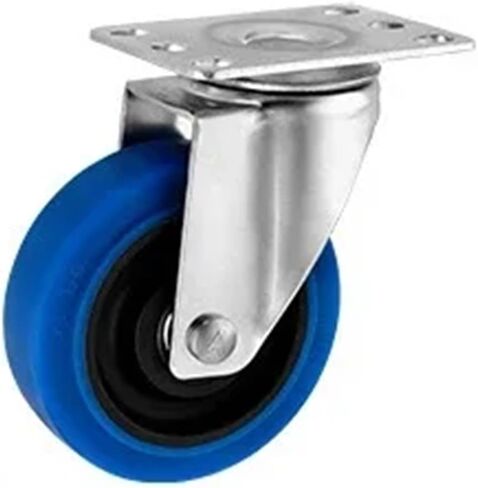 4Pcs 3/4 /5 Inch TPR Twin Shaft Rubber Universal Roller Silent Wheel Caster 300KG(Single,3 Inch) in Saudi Arabia