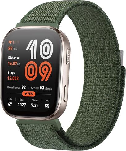 AK Nylon Strap Compatible with Amazfit Bip 6 / Bip 5 Smart Watch Band, Amazfit GTR 4 Bands, 22mm Soft Sport WristBand for Amazfit Bip 6 / Bip 5 / GTR 4 Women Men in Saudi Arabia