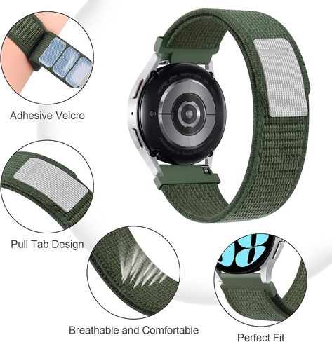 AK Nylon Strap Compatible with Amazfit Bip 6 / Bip 5 Smart Watch Band, Amazfit GTR 4 Bands, 22mm Soft Sport WristBand for Amazfit Bip 6 / Bip 5 / GTR 4 Women Men in Saudi Arabia