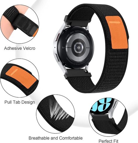 AK Nylon Strap Compatible with Amazfit Bip 6 / Bip 5 Smart Watch Band, Amazfit GTR 4 Bands, 22mm Soft Sport WristBand for Amazfit Bip 6 / Bip 5 / GTR 4 Women Men in Saudi Arabia