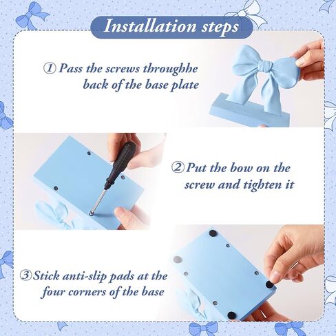 Chunful Pink Bow Napkin Holder Cute Kitchen Napkin Holder for Table Standing Paper Storage for Table Countertop Coquette Bow Gifts for Women Kitchen Dining Picnic in Saudi Arabia