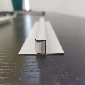 JARBIH 1M/3.3ft Suspended Ceiling Aluminum Profile, Z-Type/T-Type Extremely Narrow Shadow Slit Line Lamp, Groove Decorative Strip Ceiling Plasterboard Edge LED Strip Channel (White-Z Type-10PACk) in Saudi Arabia
