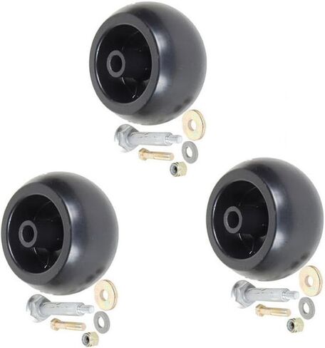 Replacement part for Set Of 3 Anti Scalp Roller Wheel W/Hardware Fits Exmark 103-8415 116-9981 R2Aft161581 in Saudi Arabia