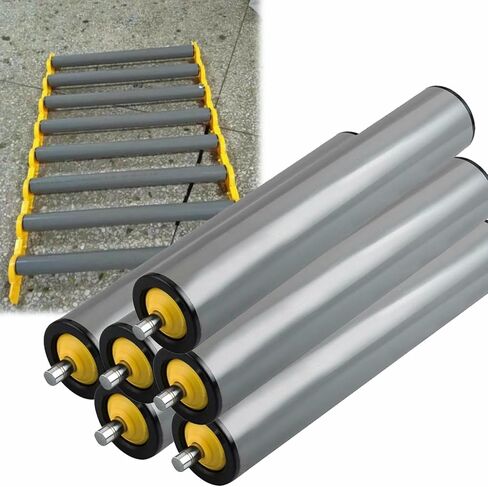 7pcs بكرات حزام النقل PVC ، DIA ​​2.4 '' 2INCH 1.5in 1.3 '' 1 '' ، ثقيلة الجاذبية غير ذات قوة لمشاريع DIY ، السياج ، لفائف السلس in Kuwait