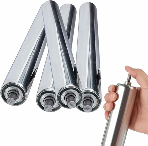 4pcs Light Duty Gravity Roller Conveyor - Dia 25 32 38 50 60 Mm, Industrial Factory Conveyor Rollers Belt Replacement Roller, Transmission Galvanized Steel Tube in Kuwait