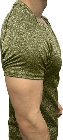 Workout Mens Shirts Quick Dry Gym Short Sleeve Moisture Wicking T Shirts for Running Athletic Casual Work Tee Tops in Kuwait